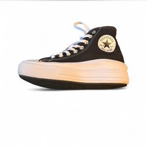 Converse Black and White Platform Sneakers